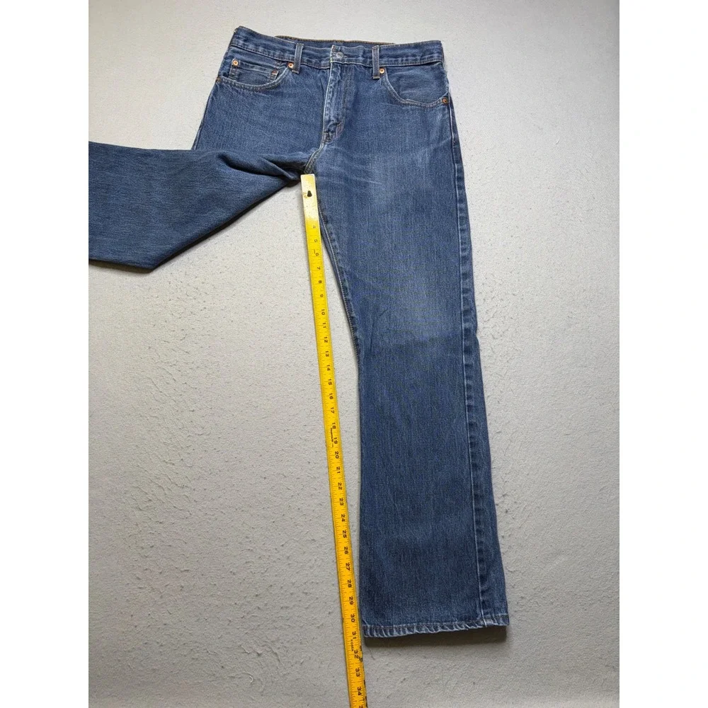 Levi's 517 Jeans Mens 34x32 Blue Bootcut Mid Wash Y2K Denim Cowboy Workwear